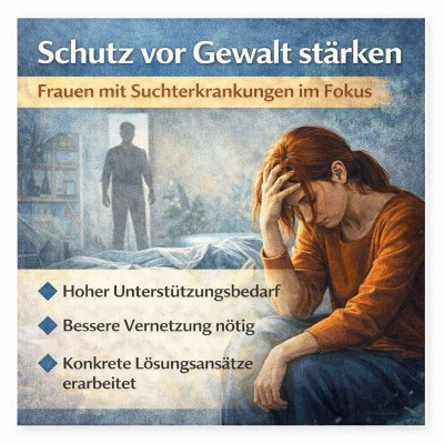 Gewaltschutz für suchtkranke Frauen stärken